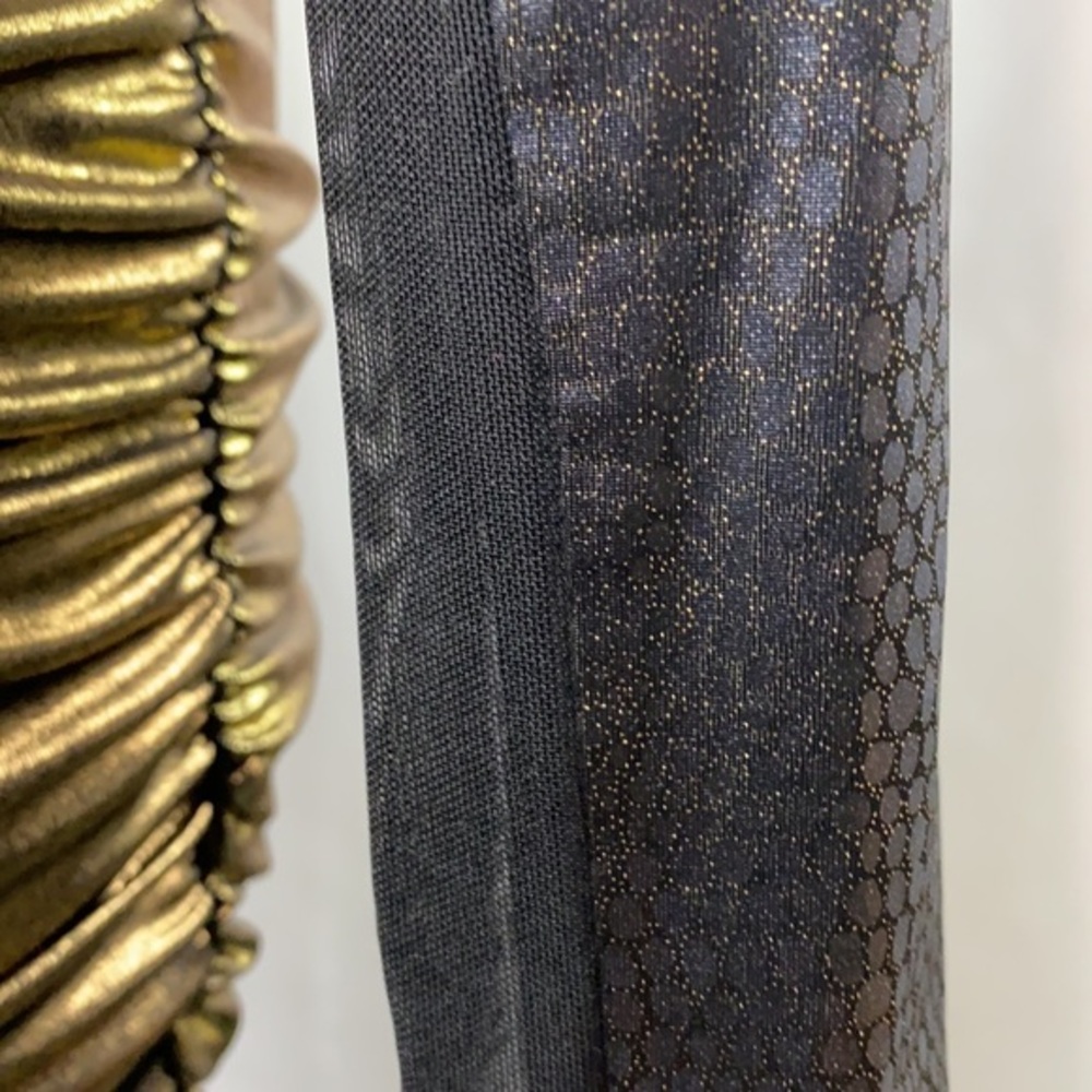 BEBE URBAN JUNGLE FOIL DRESS SIZE L - Picture 6 of 11